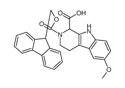 FMOC-DL-6-METHOXY-1,2,3,4-TETRAHYDRONORHARMAN-1-CARBOXYLIC ACID结构式