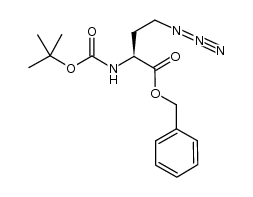 (S)-benzyl 4-azido-2-((tert-butoxycarbonyl)amino)butanoate Structure