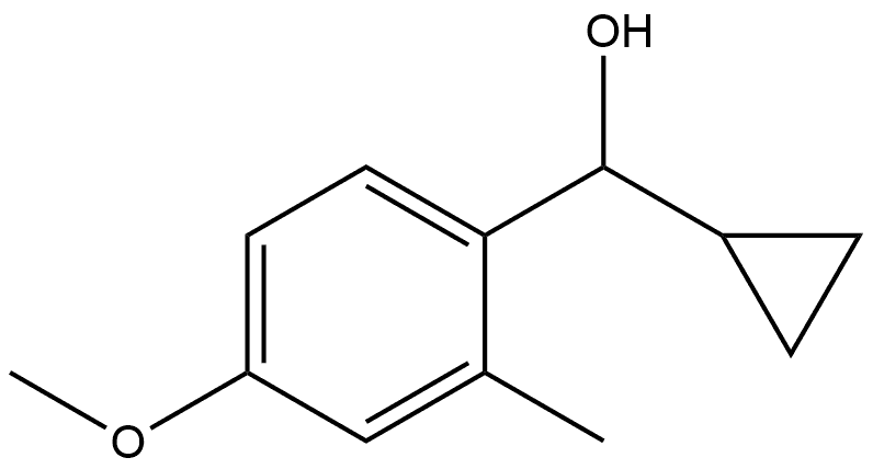 cyclopropyl(4-methoxy-2-methylphenyl)methanol Structure