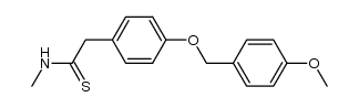 4-(4-methoxybenzyloxy)-phenyl-N-methylthioacetamide Structure