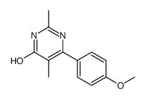 6-(4-甲氧基苯基)-2,5-二甲基嘧啶-4-醇结构式
