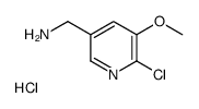 (6-Chloro-5-methoxypyridin-3-yl)methanamine hydrochloride Structure