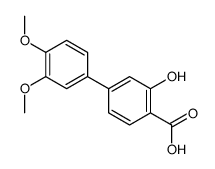 4-(3,4-dimethoxyphenyl)-2-hydroxybenzoic acid Structure