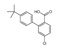 2-(4-tert-butylphenyl)-4-chlorobenzoic acid结构式