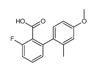 2-fluoro-6-(4-methoxy-2-methylphenyl)benzoic acid结构式