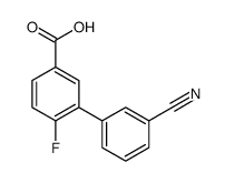 3-(3-氰基苯基)-4-氟苯甲酸结构式