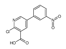 2-chloro-5-(3-nitrophenyl)pyridine-3-carboxylic acid结构式
