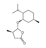 (4R,5R)-4-methyl-5-(l-menthyloxy)dihydro-2-furanone结构式