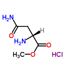 D-天冬酰胺甲酯盐酸盐结构式