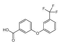 3-[3-(trifluoromethyl)phenoxy]benzoic acid structure