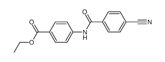 ethyl 4-[N-(4-cyanobenzoyl)]-aminobenzoate结构式
