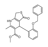 methyl 2-methyl-5-oxo-4-(2-phenylmethoxyphenyl)-4,7-dihydro-1H-thieno[3,4-b]pyridine-3-carboxylate Structure