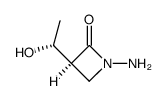 2-Azetidinone,1-amino-3-(1-hydroxyethyl)-,(R*,S*)-(9CI) Structure