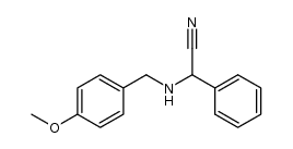 2-[(4-methoxybenzyl)amino]-2-phenylacetonitrile Structure