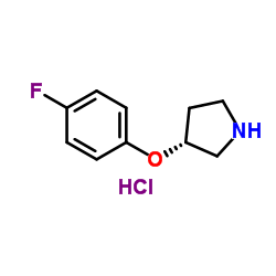 (R)-3-(4-Fluorophenoxy)pyrrolidine Hydrochloride Structure