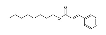 cinnamic acid octyl ester Structure