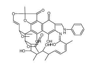 Rifamycin, 3-((phenylimino)methyl) Structure