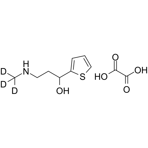 3-(Methylamino)-1-(thiophen-2-yl)propan-1-ol-d3 oxalate Structure