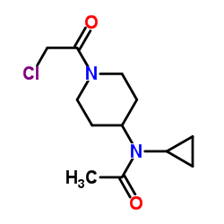 N-[1-(Chloroacetyl)-4-piperidinyl]-N-cyclopropylacetamide Structure