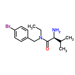 N-(4-Bromobenzyl)-N-ethyl-L-valinamide Structure
