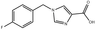 1-(4-Fluorobenzyl)-1H-imidazole-4-carboxylic acid structure