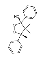 (3R,5S)-4,4,5-trimethyl-3,5-diphenyl-1,2-dioxolan-3-ol Structure