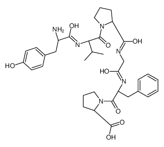 tyrosyl-valyl-prolyl-glycyl-phenylalanyl-proline结构式