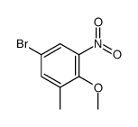 4-Bromo-2-Methyl-6-nitroanisole结构式