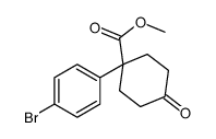 Methyl 1-(4-Bromophenyl)-4-oxocyclohexanecarboxylate structure