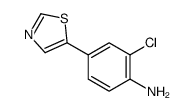 2-chloro-4-(1,3-thiazol-5-yl)aniline结构式