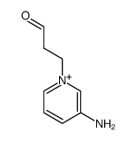 3-amino-1-(3-oxopropyl)pyridin-1-ium Structure