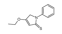 2H-Pyrrole-2-thione,4-ethoxy-1,5-dihydro-1-phenyl-(9CI) picture