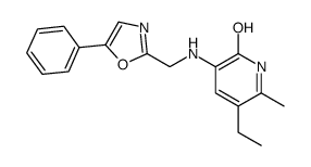 5-ethyl-6-methyl-3-[(5-phenyl-1,3-oxazol-2-yl)methylamino]-1H-pyridin-2-one结构式