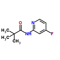 N-(4-Fluoro-2-pyridinyl)-2,2-dimethylpropanamide结构式