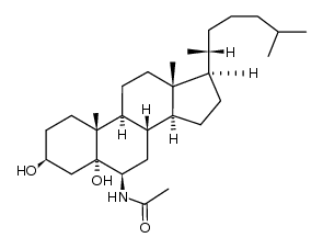 6β-acetamidocholestane-3β,5α-diol Structure
