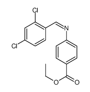 ethyl 4-[(2,4-dichlorophenyl)methylideneamino]benzoate结构式