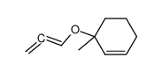 Cyclohexene, 3-methyl-3-(1,2-propadienyloxy)- (9CI) Structure