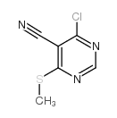 4-CHLORO-6-(METHYLTHIO)PYRIMIDINE-5-CARBONITRILE picture