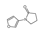 1-(furan-3-yl)pyrrolidin-2-one结构式