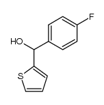 (4-fluorophenyl)(thiophen-2-yl)methanol结构式