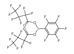 pentafluorophenyliodine bis(perfluorobutyrate) Structure