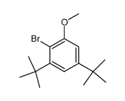 2-bromo-1,5-di-tert-butyl-3-methoxybenzene Structure