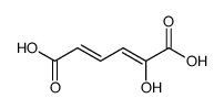 2-hydroxy-2,4-hexadiene-1,6-dioate结构式