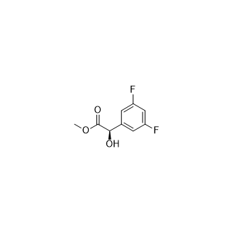 (R)-methyl 2-(3,5-difluorophenyl)-2-hydroxyacetate Structure