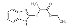 Ethyl 2-(1H-benzimidazol-2-ylthio)propanoate structure