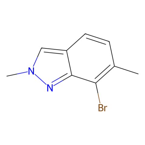 7-bromo-2,6-dimethyl-indazole structure