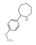2-(4-甲氧基苯基)-氮杂烷结构式