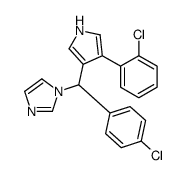 1-[(4-chlorophenyl)-[4-(2-chlorophenyl)-1H-pyrrol-3-yl]methyl]imidazole结构式