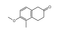 6-methoxy-5-methyl-3,4-dihydro-2(1H)-naphthalenone结构式