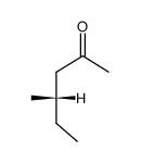 (+)-(4S)-4-methyl-2-hexanone Structure